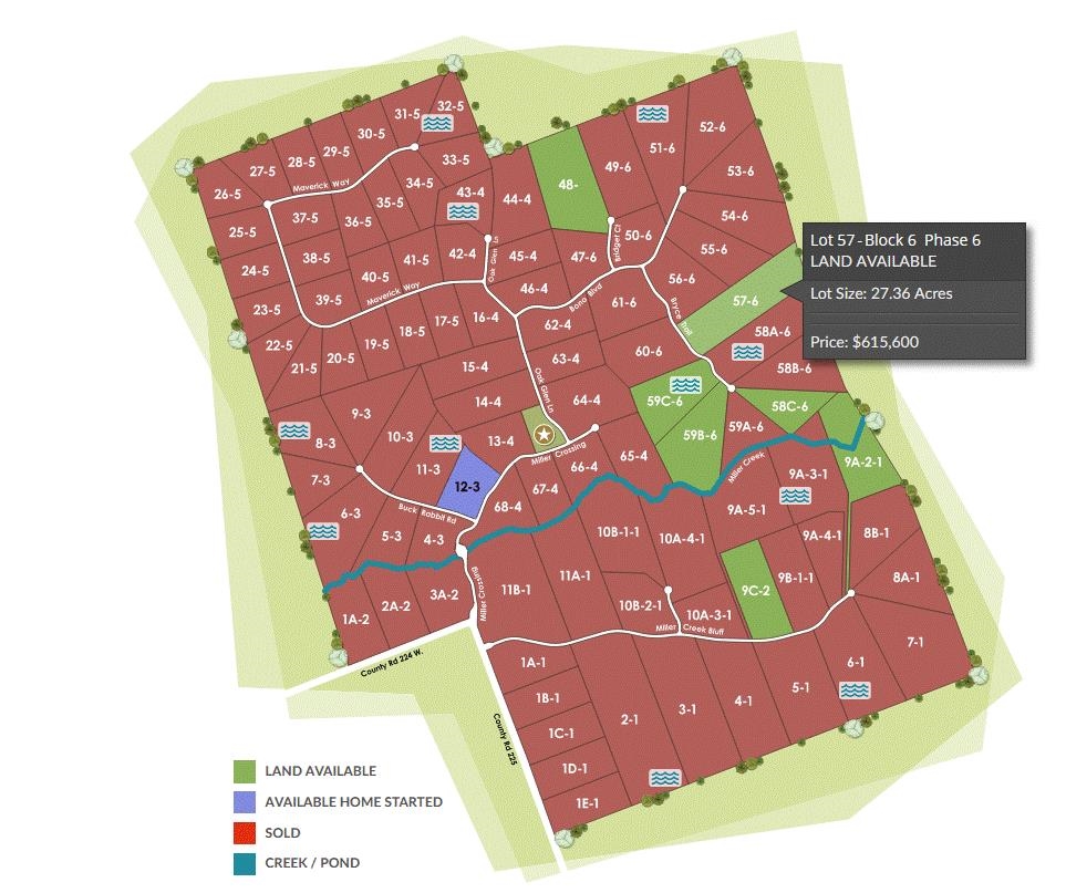 S6171 MILLER CREEK RANCH LOT 57, PHASE 6, 27.36