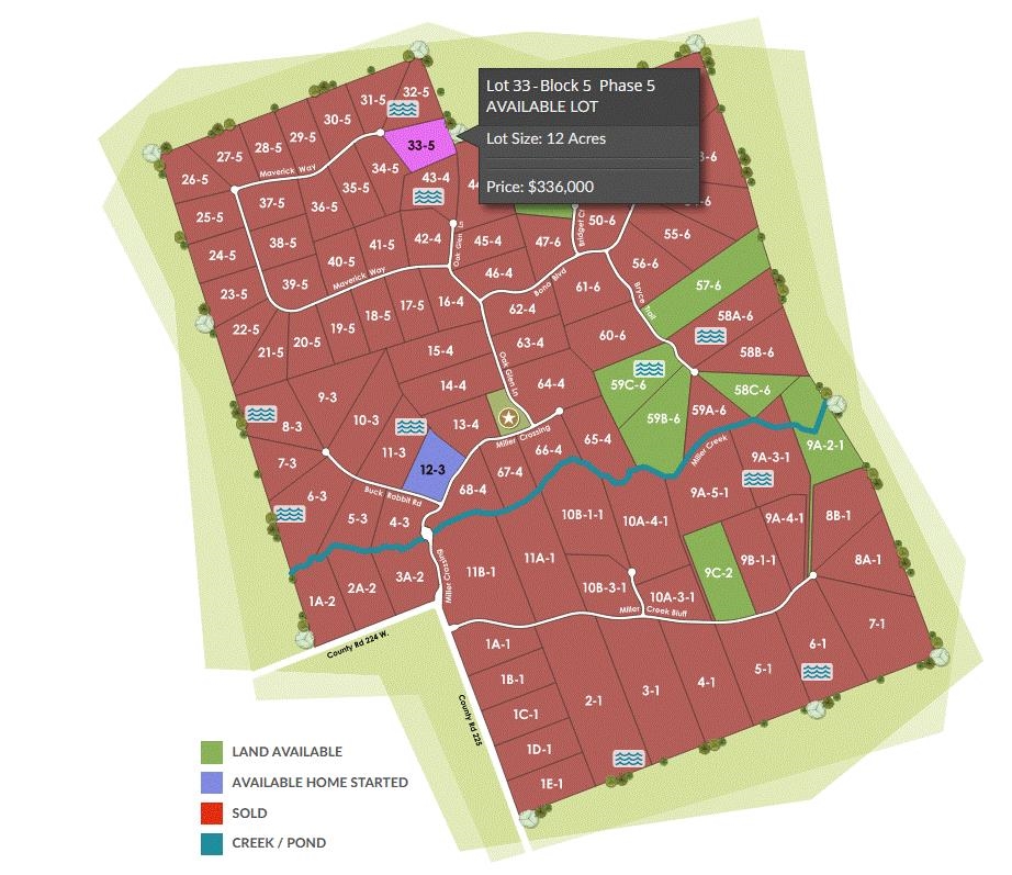 S6171 MILLER CREEK RANCH LOT 33, PHASE 5, 12.