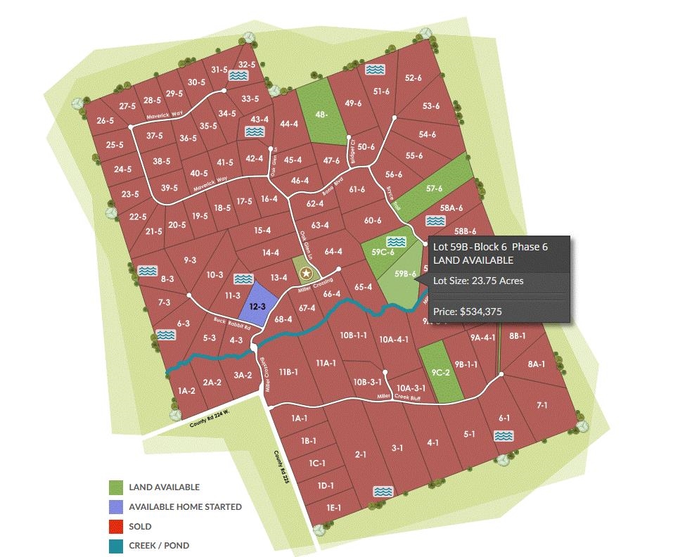S6171 MILLER CREEK RANCH LOT 59B, PHASE 6, 23.75