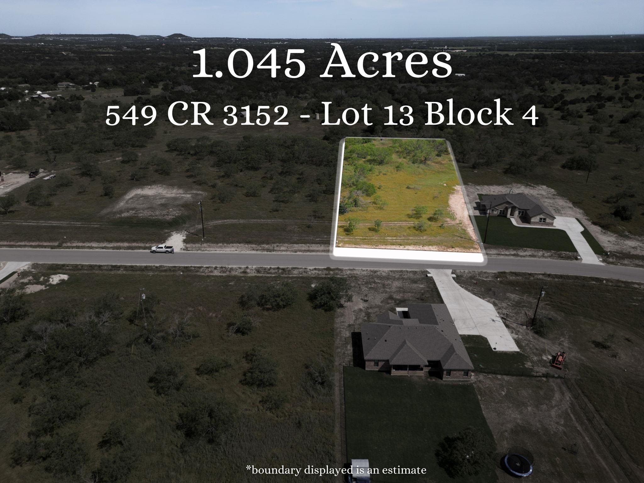 BLOCK 4 LOT 13 1.045 ACRES LAMPASAS RIVER PLACE II
