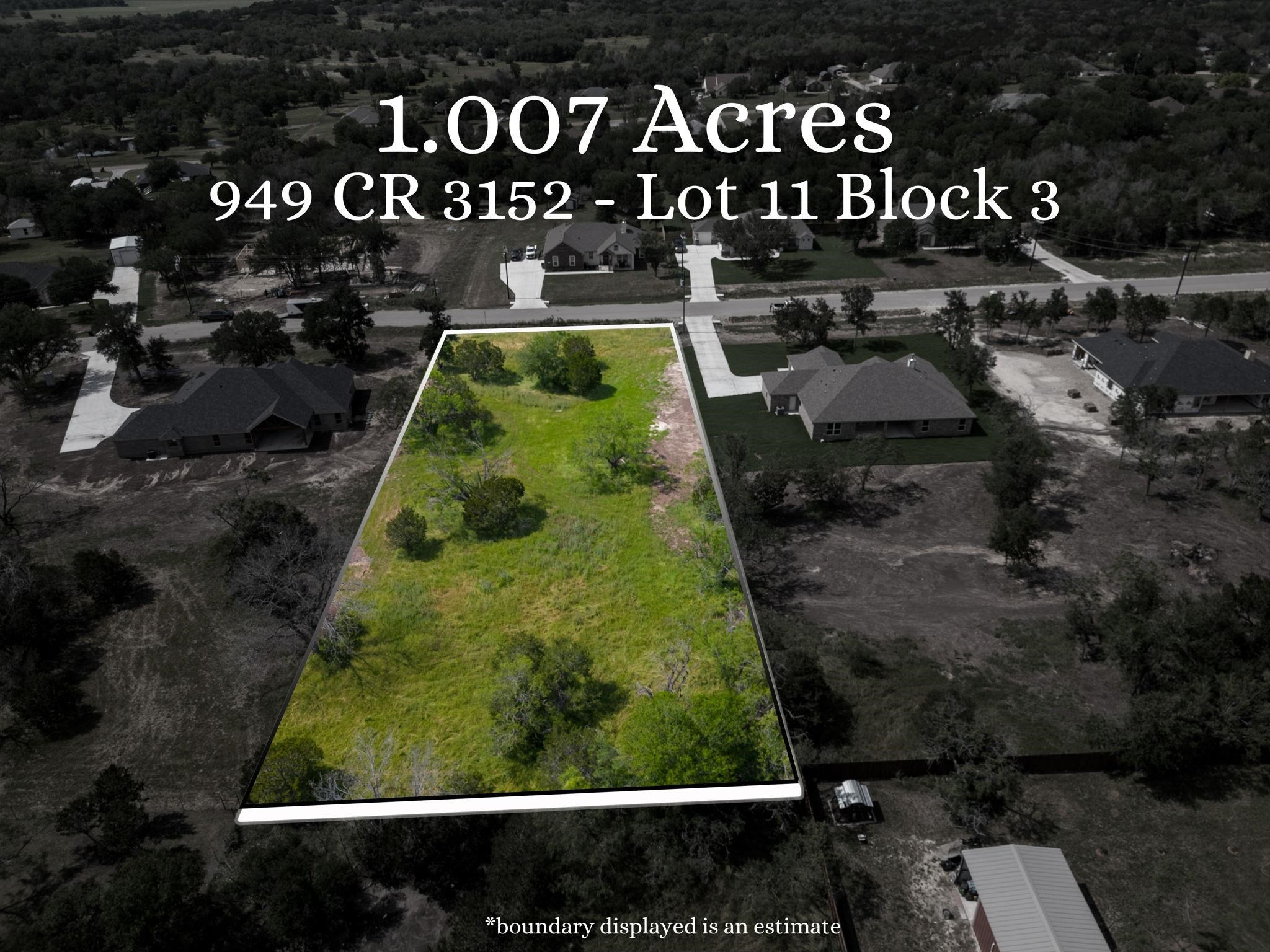 BLOCK 3 LOT 11 1.007 ACRES LAMPASAS RIVER PLACE II